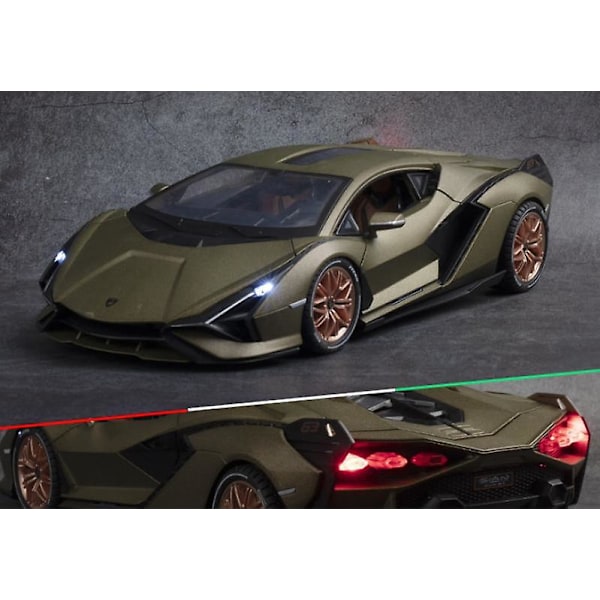 1:18 Lamborghini Modell Gjuten Legering Pojkleksaker Bilar Modellbilar & Leksak SIAN FKP37 Superbil (Mörk guld)