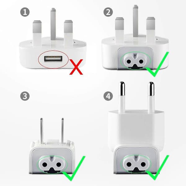 2025 Opladeradapter Vægopladerstik US EU AU Stik til Apple Australia