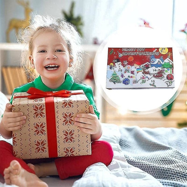 Jul Adventskalender Presenter Box Dekompression set Xmas adventskalender present för pojkar D