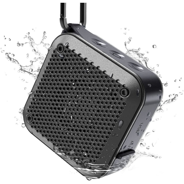 Bärbar Bluetooth högtalare, högre volym, kristallklar stereo, rik bas, 100 fot trådlös räckvidd, mikrofon, Ipx5, Bluetooth högtalare