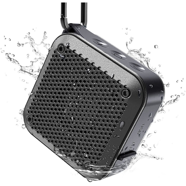 Bärbar Bluetooth-högtalare, Högre volym, Kristallklart stereo, Fyllig bas, 30 meters trådlös räckvidd, Mikrofon, IPX5, Bluetooth-högtalare