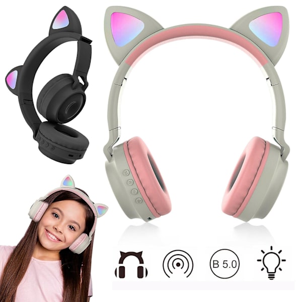 Trådlösa Hörlurar Bluetooth Headset Black