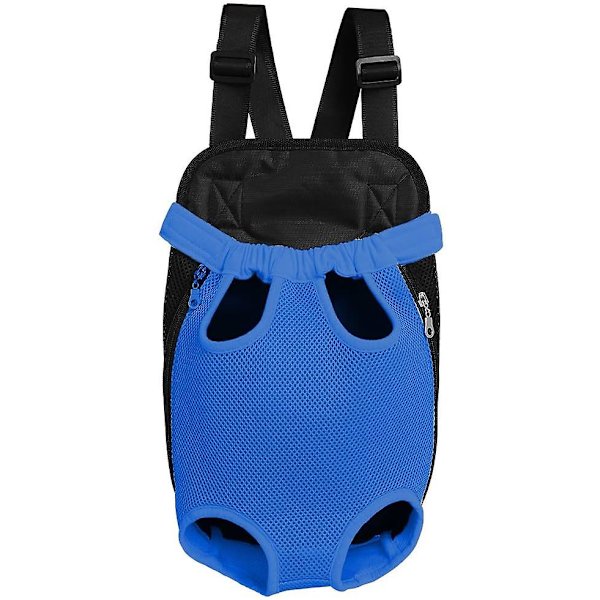 Handsfree Justerbar Ryggsäck Resväska För Husdjur Raser Utomhus Mesh*Blue