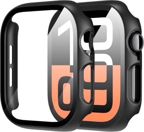 [LCS] 2-pack Screen Protector for Apple Watch Series 10 46mm, Ultra-thin Tempered Glass Screen Protector for iWatch S