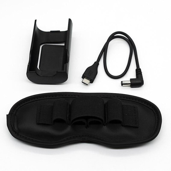 Pannband case baksida klämma hållare antenn förvaring dammtät pad power för dji fpv goggles v2 tillbehör 3in1 set