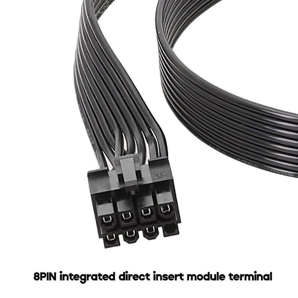 8-bens til 8-bens (6+2) PCIe strømkabel 18AWG til grafikkort - 50 cm