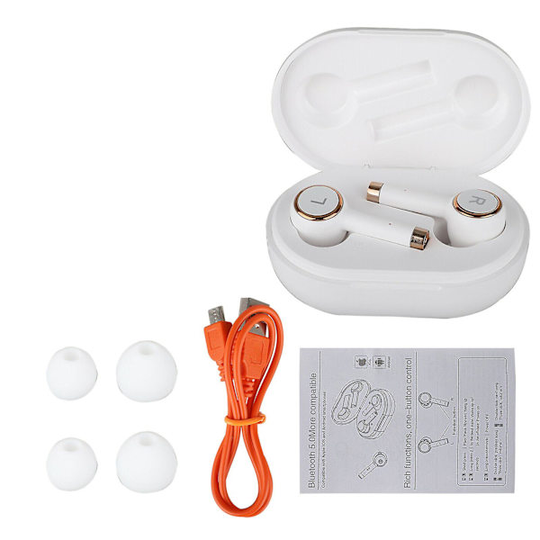 Bluetooth Headset, Trådløs Bluetooth Ørepropp White