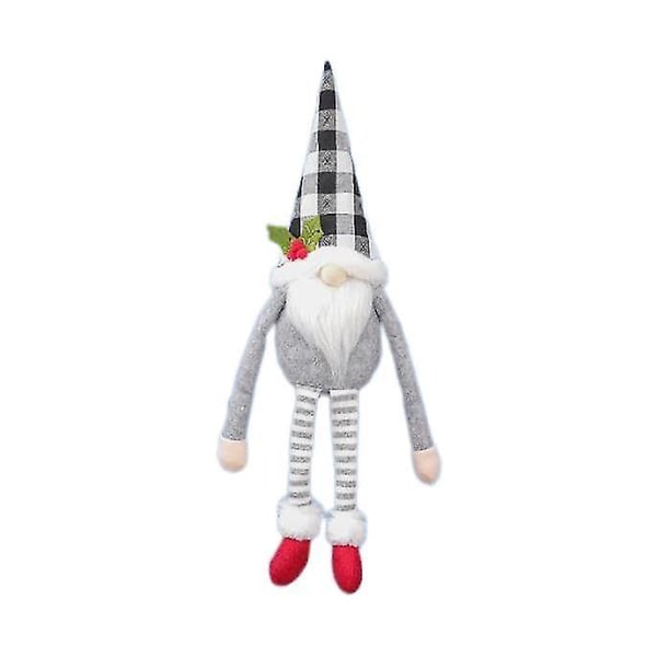 Julgardinspänne Tecknad Juldekoration Fönster Sovrum Krok Gray