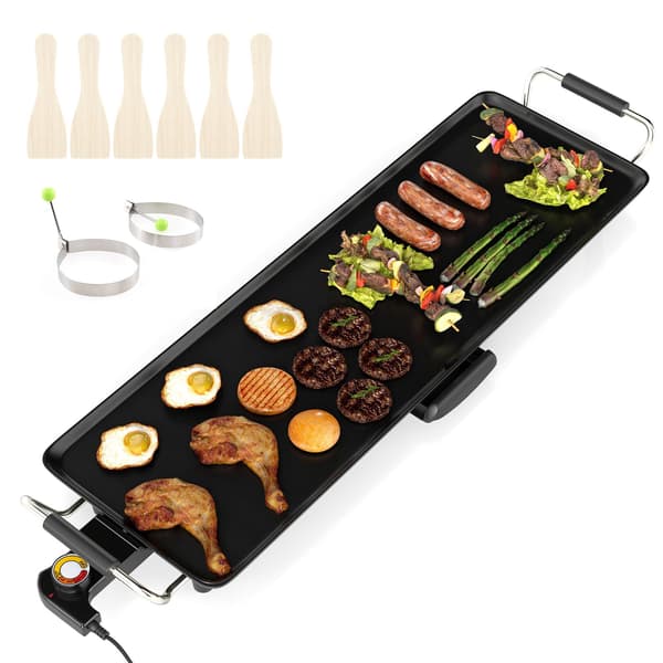 [LCS] Elektrisk Teppanyaki-grillplade, 70 cm non-stick overflade 2600
