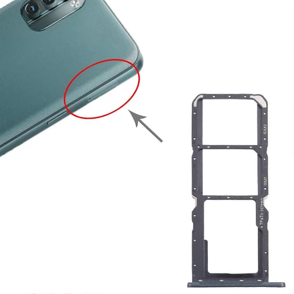 [LCS] För Nokia G21 Original SIM + Micro SD-kortfack Black