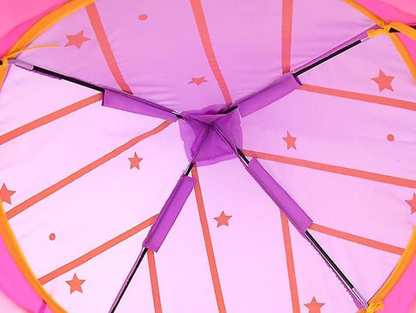 [LCS] Sammenleggbart leketelt for barn, prinsesseslott barnetelt pink