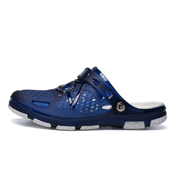 Herre Tresko Sandaler Hage Strand Badesko Slippers blue 42