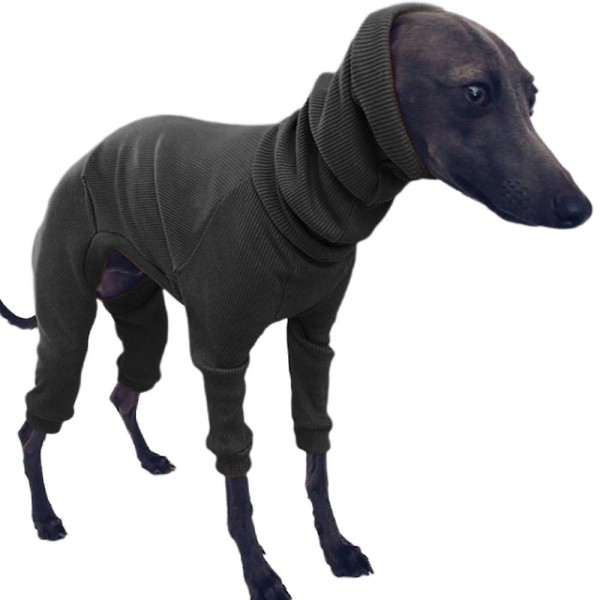 Vinter Hundejakke Tettsittende Hundehettegenser Hundegenser for Greyhound Whippet Red 2XL