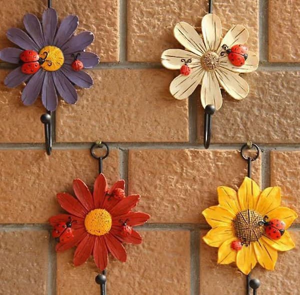 [LCS] Plantevægkroge Vægmonteret, Kunstblomst Jernkrog, Boligindretning set 2