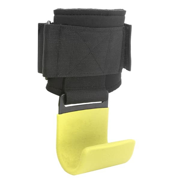 [LCS]Sport Tyngdlyftning Pull Up Hook Gym Styrketräning Styrkelyft Armband Bälte WrapGul Krok 0.3
