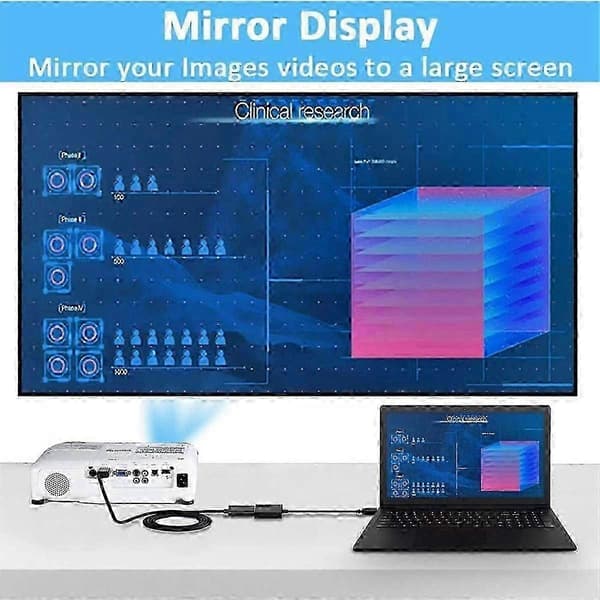 USB till -kompatibel adapter, USB 3.0/2.0 till -kompatibel adapter 1080P HD Multi-Display Video Audio Graphics Cable js