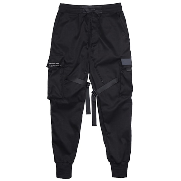 Miesten rennot Harem-joggerit, collegehousut, hip hop -housut, monitoimitaskulliset cargo-housut