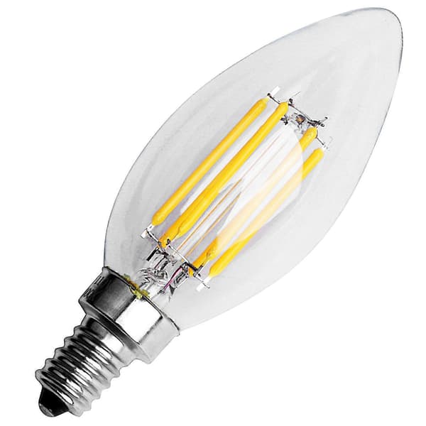 [LCS]Dimbar E12 6W COB Edison LED-lampa med glödtråd, 10*3,5 cm warm white E12,6W,10 x 3.5cm