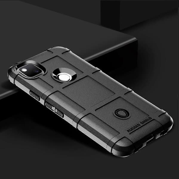 [LCS]Til Google Pixel 5 Fuld Dækning Stødsikkert TPU Cover Black