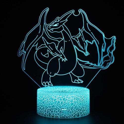 [LCS]3D Touch Lampe Nattlys Barn 7 Farger med Fjernkontroll