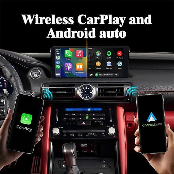 [LCS]FL3 2-i-1 Trådløs CarPlay-adapter Android Auto-konverter Plug and Play Kablet til Trådløs CarPlay