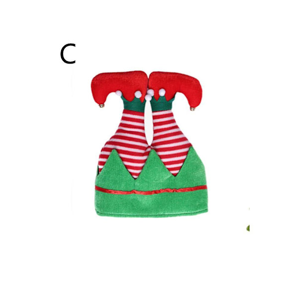 1 st Julhatt Långrandig Filt Plysch Tomtehatt Högtidstema Hattar Julfesttillbehör C