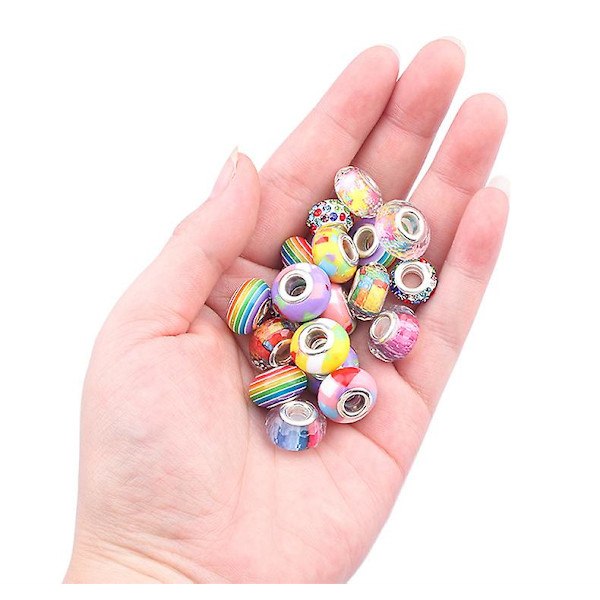 Charmarmband Tillverkningskit DIY Hantverk Smyckesset Present För Barn Flickor Tonåringar Purple