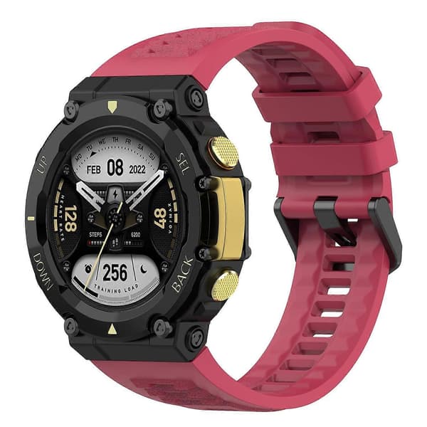 [LCS] Til Huami Amazfit T-Rex 2 Erstatningsurrem Urrem Universal 22mm Silikone Urrem Multicolor Style D