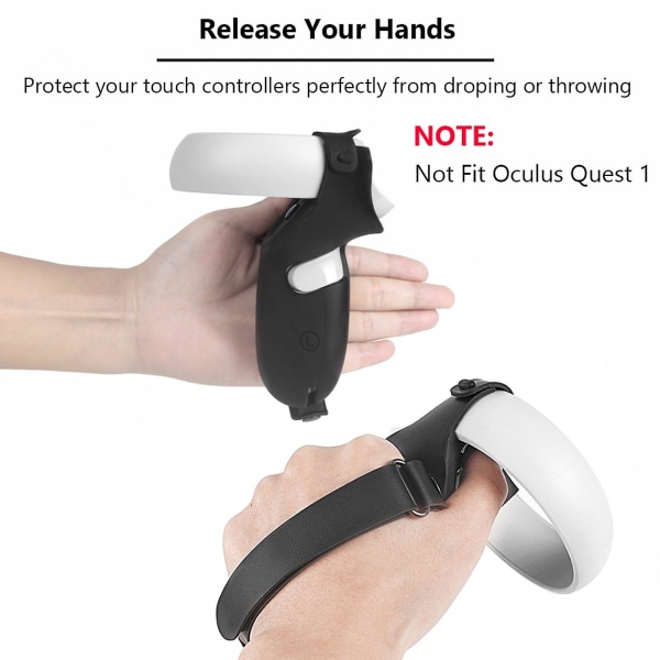 Vr-tillbehör cover för oculus quest 2 vr touch- case med knogrem handtag för oculus quest 2 2