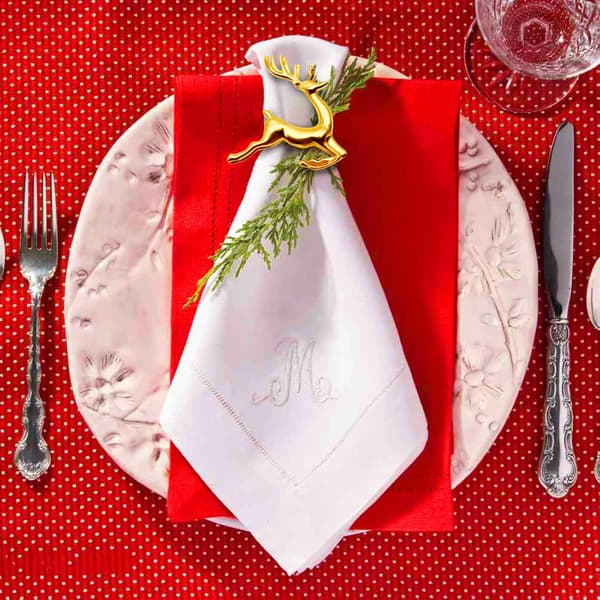 12 stk. Elg Jule-servietringe Guldfarve Klare Servietringe Sæt Jule-elg Servietspænder til Serviet Placering Bord