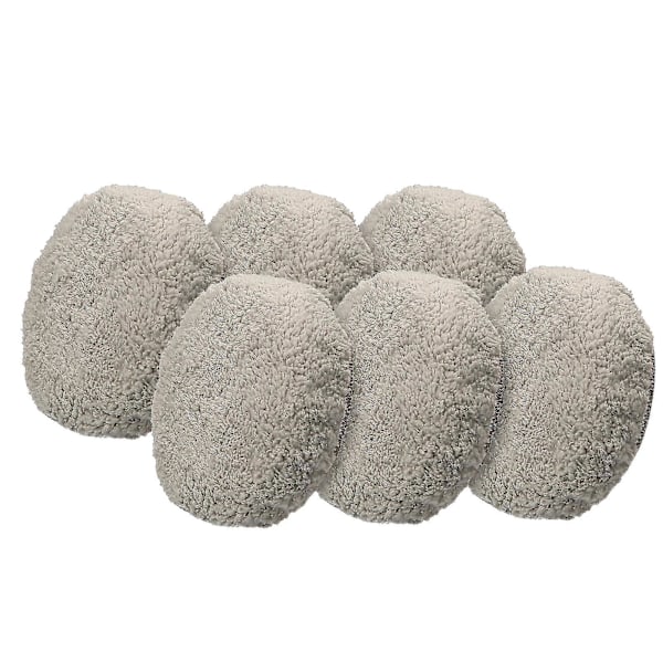 12 stk. vaskbare moppeklude erstatning til Hobot 168/188 vinduesrensningsrobot mikrofiber moppepuder genanvendeligt tilbehør - yuhao 6 PCS