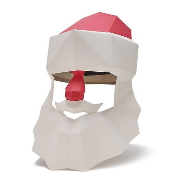 Jule Papir Model Maske, 3d Papirkunst DIY Håndlavet type1