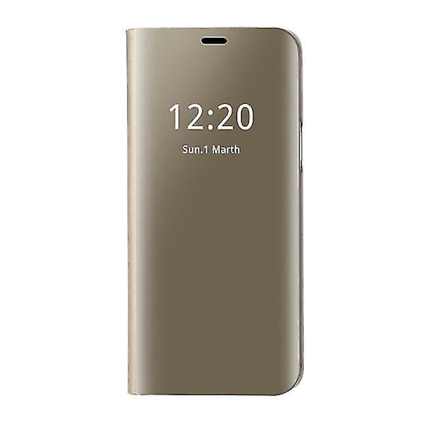 Samsung Galaxy S6 Edge Clear View Folio -kotelo - Kulta