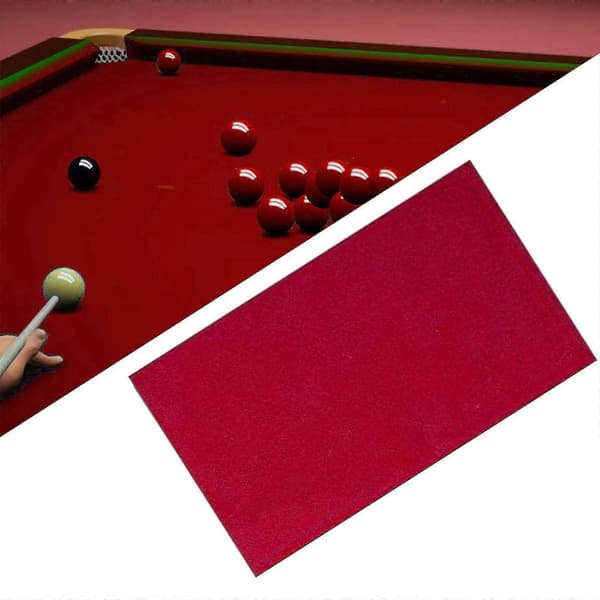 Professionelt billardklæde tilbehør spil snooker filt Red 2.8x1.45M