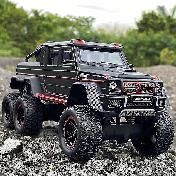 1:22 BENZ G63 Ajoneuvo 6*6 Rengas Metalliseos Automalli
