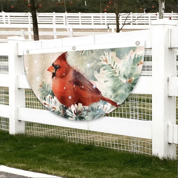 Vifteformede juleflagg i polyester for utendørs dekorasjon, fargerike, for fest og hjemmebruk