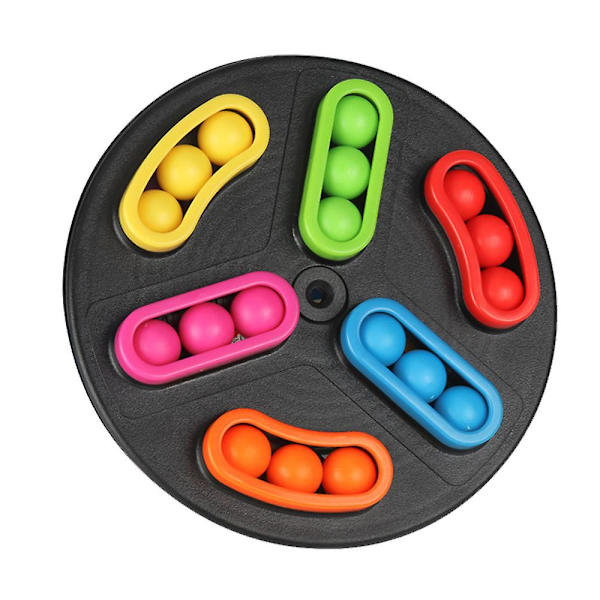 Roterande Magiska Bönor Kub Fingertopps Fidget Leksaker Barn Vuxna Stresslindring Snurr Pärla Pussel