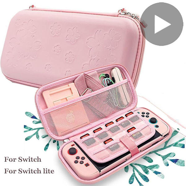 Kittillbehör för Nintendo Switch Lite väska spelkortsfodral rosa påse skydd förvaring Nintedo Nitendo Swich Swith skyddsväska Green for switch