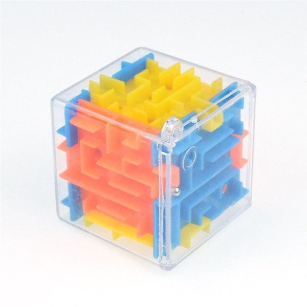 Fidget Toys 3d Rubik Cube Roterande Ball Labyrint Sexsidig labyrint Pedagogisk dekompression leksakspresenter för barn