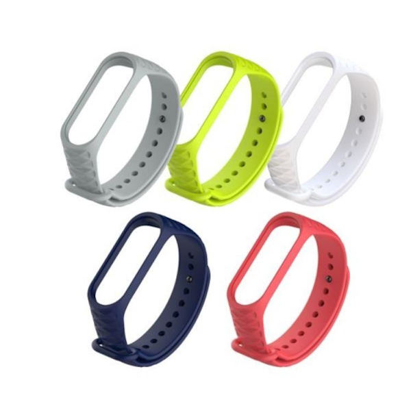 5 Mi Bands 4 @uiao Udskiftnings Silikone Rem Fem Farver