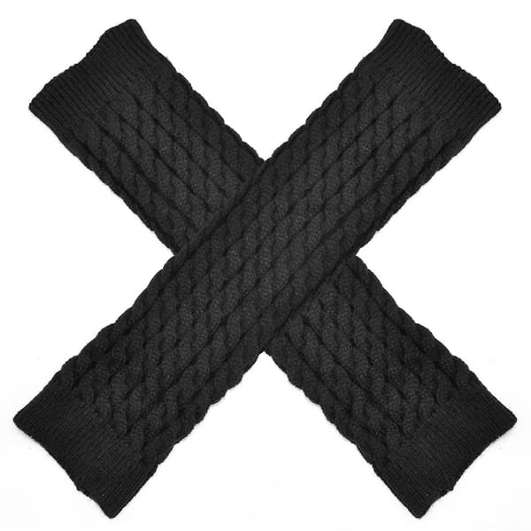 [LCS]Stickade knähöga benvärmare Vinter virkade vardagsärmar