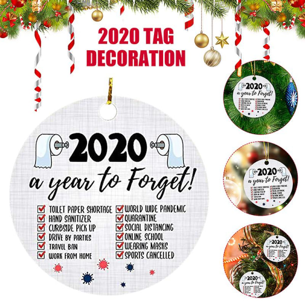 2020 Året å glemme Julepynt Juledekorasjon Juleanheng