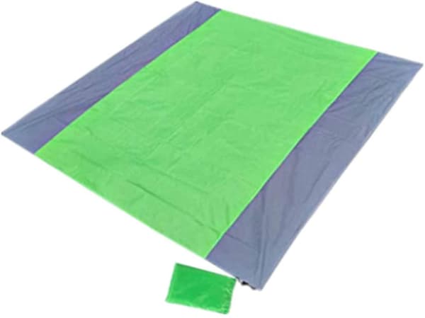 [LCS] Strandtæppe Picnictæppe 79 X 83 Tommer Sammenfoldeligt green
