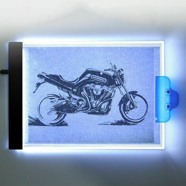 A4 Artist Led Ritbräda Tracing Tabell Stencil Tatuering Display Light Pad Box