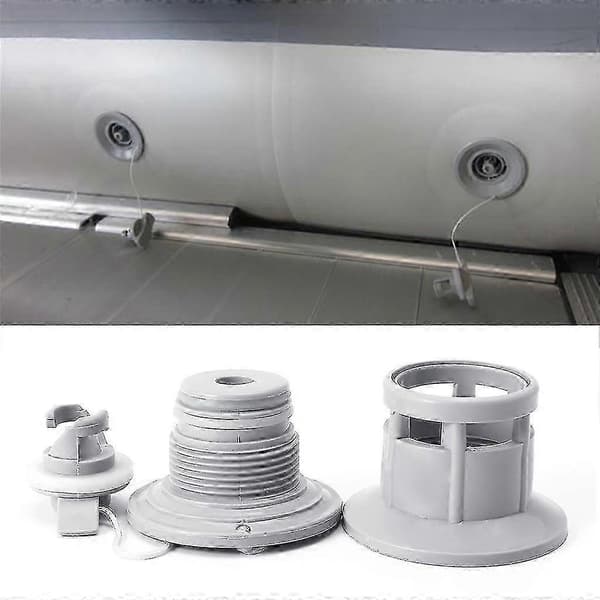 Universal luftventil til SUP paddleboard - højtryks 6-hullers PVC White