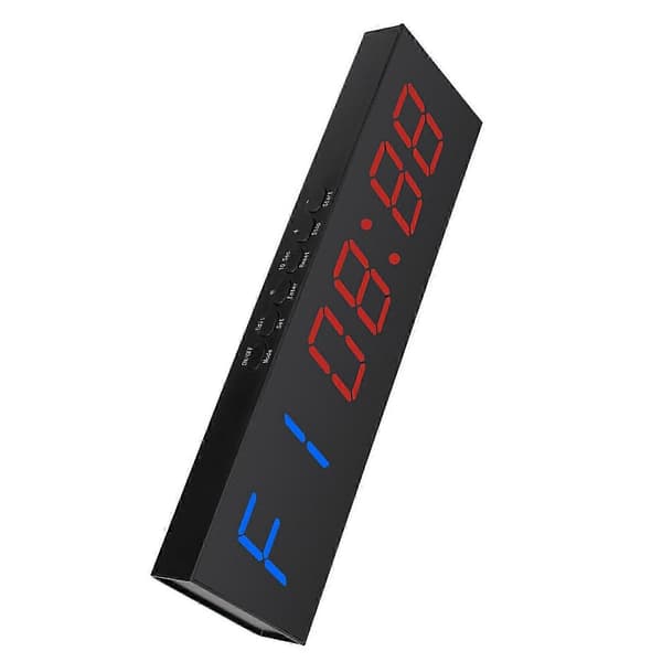 [LCS] LED Gym Timer Stoppeklokke med fjernkontroll, nedtelling/opptelling klokketimer, intervalltimer