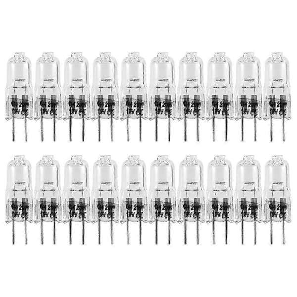 20 st G4 Halogenlampor, 20W 12V Halogenlampor G4 Halogenlampor Transparent