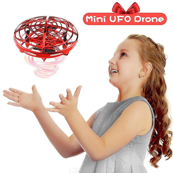 Handmanövrerad Mini Drone Ufo Flying Ball Toy red