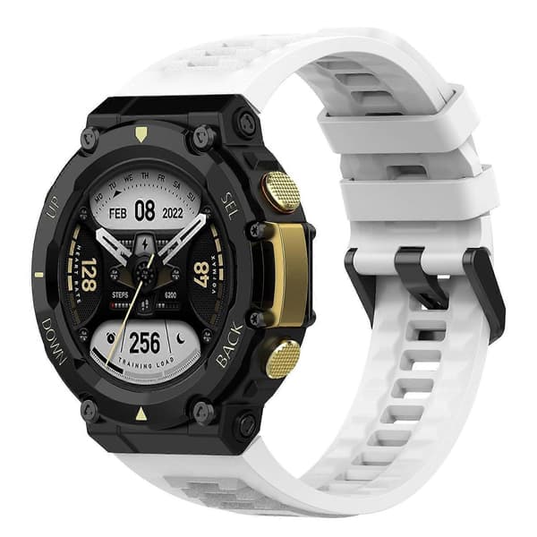 Til Huami Amazfit T-Rex 2 Erstatningsurrem Universal 22mm Silikone Urrem Multicolor Style B