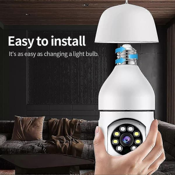 [LCS] Trådløst sikkerhetskamera, 1080p Wifi Smart 360 overvåkingskamera